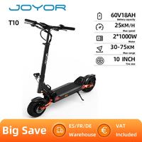 JOYOR T10 Adult Electric Scooter 1000W*2 Motor 60V18AH Battery Off-Road Escooter 10\