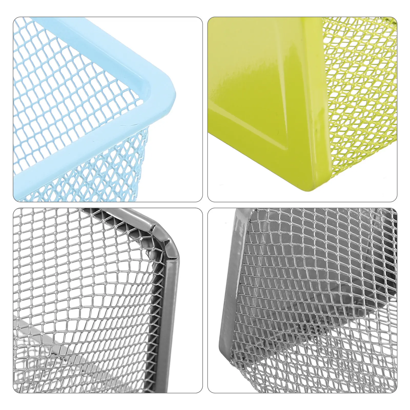 

Набор из 3 металлических сетчатых подставок для ручек и карандашей, настольный органайзер для кистей, для офиса и школы