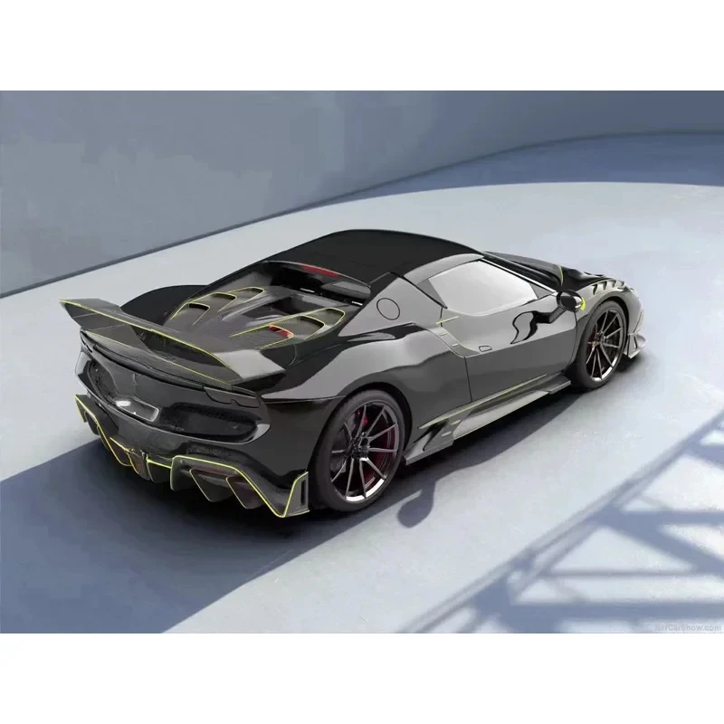 

Dry Carbon Fiber Engine Hood Suitable New 296GTB Aero Style Body Kit