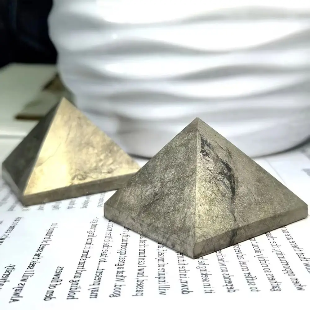 

Natural Crystal Polished Golden Pyrite Pyramid Energy Healing Decor Desktop Decoration Feng Shui Home Decor Mascot Gift