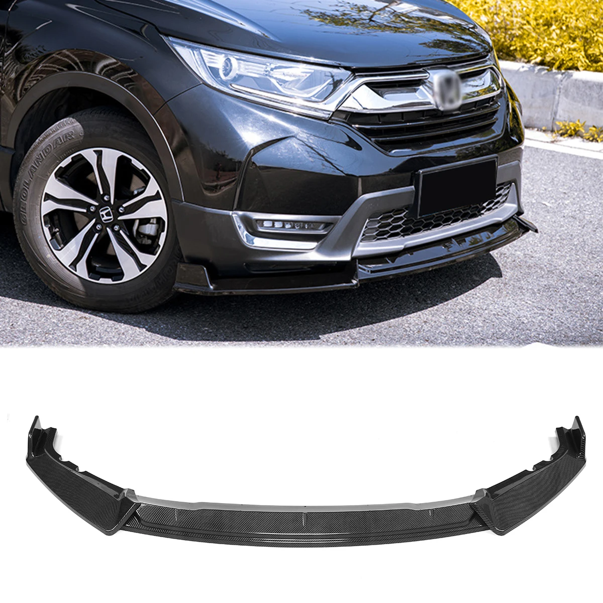 3PCS Front Bumper Lip Side Splitter Spoiler Protection Body Kit Guards For Honda CRV CR-V 2017 2018 2019 2020 Car Accessories