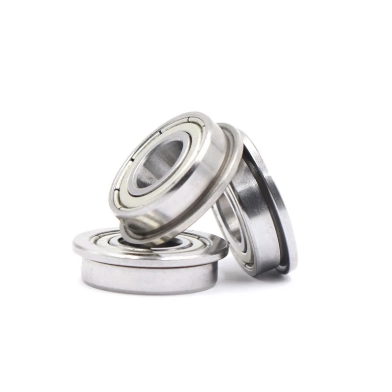 100pcs F625ZZ Flanged bearings F625 -2Z F625Z miniature shielded flange ball bearing 5x16x5 mm