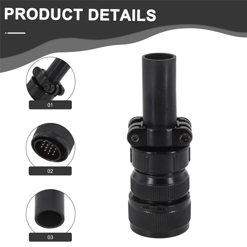 ABRW-Welding Tool 14 Pin Aviation Socket Connector Male Plug For Miller Welder Welding Tool Welder Accessories Black