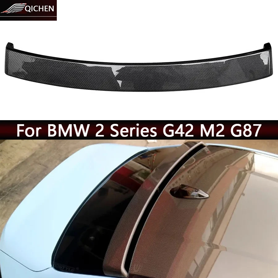

For BMW 2 Series G42 M2 G87 M240 Carbon Fiber spoiler Top Wing car Tail fins Shunt Deflector Upgrade Car Accessories body kit