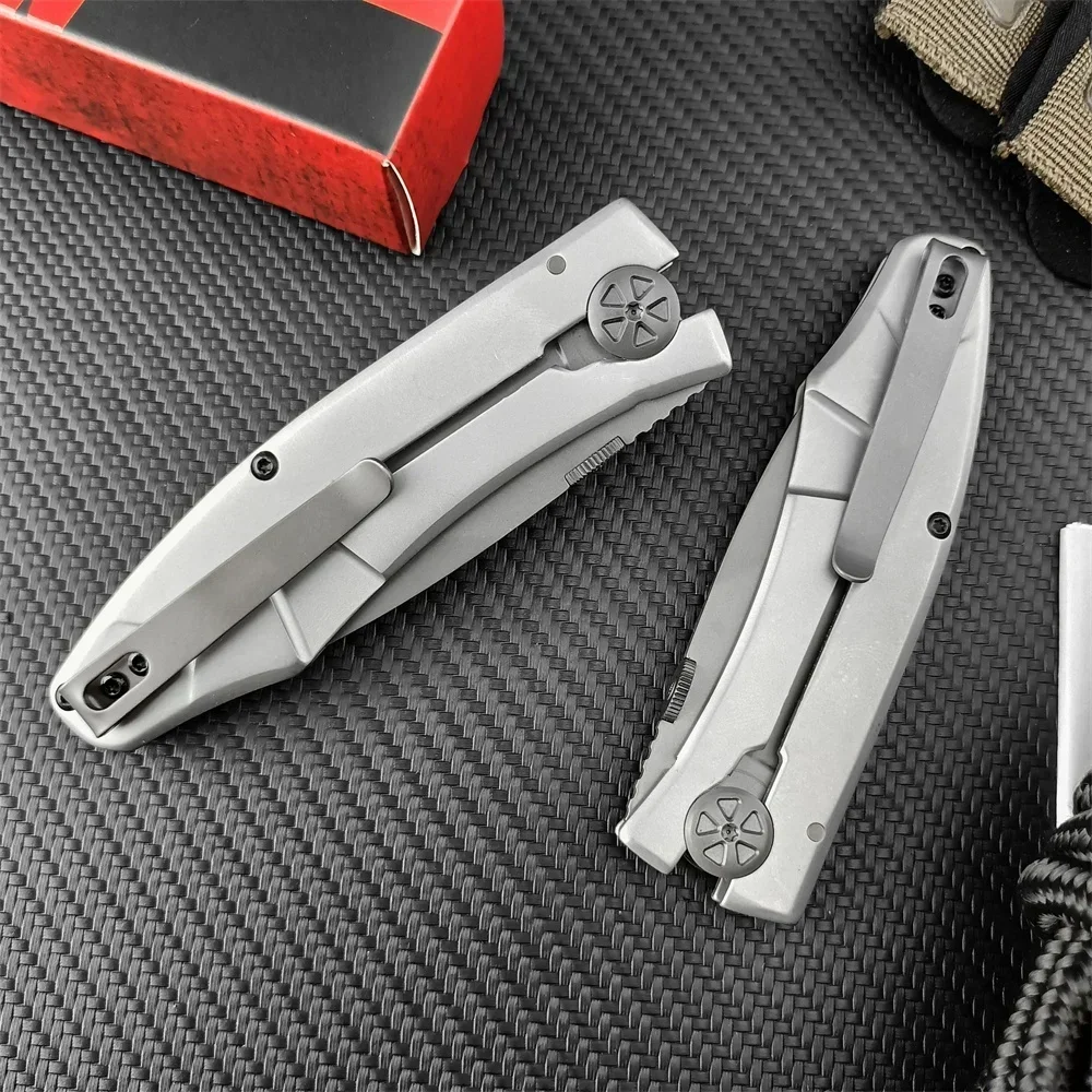 KS 3440 Ball Bearing Assisted Pocket Knife Sharp 8Cr13Mov Blade 420 Steel Handle Outdoor Hunting EDC Utility Camping Tool