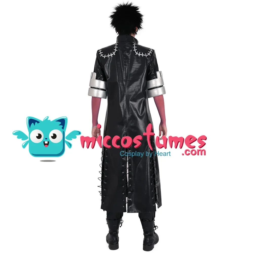 MICCOSTUMES Men\'s Full Set Dabi Cosplay Costume Jacket Shirt Pants Belt Halloween Cosplay Costumes