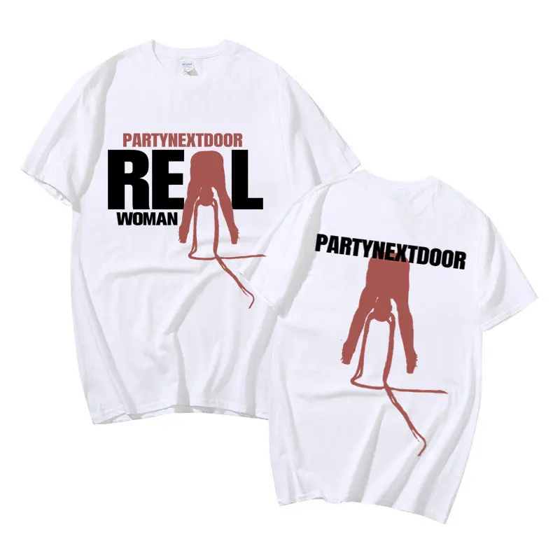 Rapper Partynextdoor Real Woman Album Cover Graphic T Shirts Men's Fashion Trend Streetwear Men Women Hip Hop Oversized Tshirts