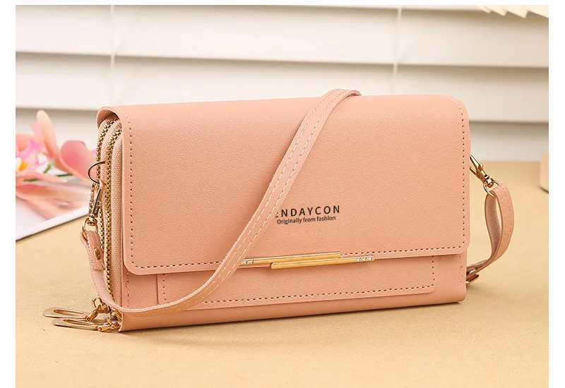Damen-Geldbörse Koreanische Handtasche Multi-Kartenfach Große Kapazität Casual Schultertasche Handytasche Modischer Neuer Stil – Detail 9