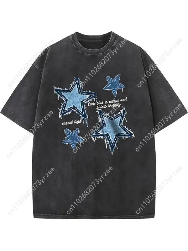 

Повседневная футболка Lucky Star для мужчин и женщин, хлопковая футболка высокого качества с короткими рукавами, модная удобная футболка, мягкие дышащие топы