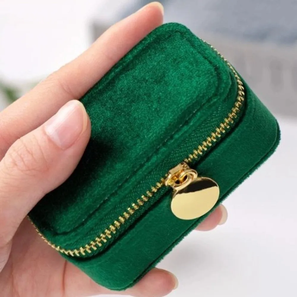 

Storage Case Engagement Ring Box Necklace Ring Display Mini Velvet Jewelry Box Fashion Accessories Velvet