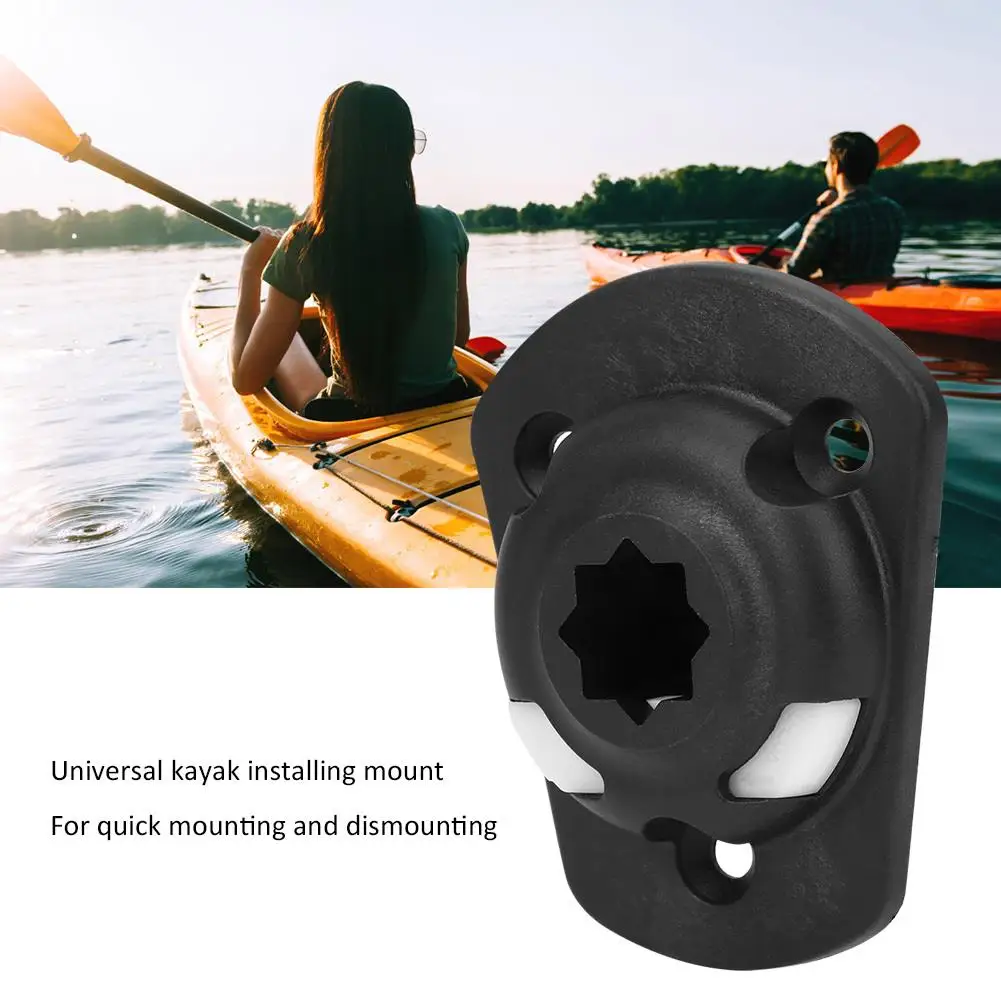 2 Pcs Inflatable Kayak Rod Holder Mount Base with Screws for Boat Canoe Fishing DIY Accessories