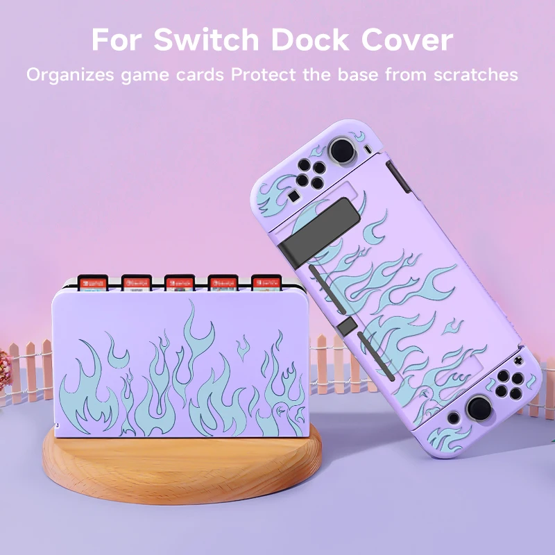 capa-protetora-com-padrao-de-tema-de-chamas-azuis-2-pecas-com-conjunto-de-capa-de-base-para-switch-oled-switch-ns-pode-armazenar-5-cartas-de-jogo