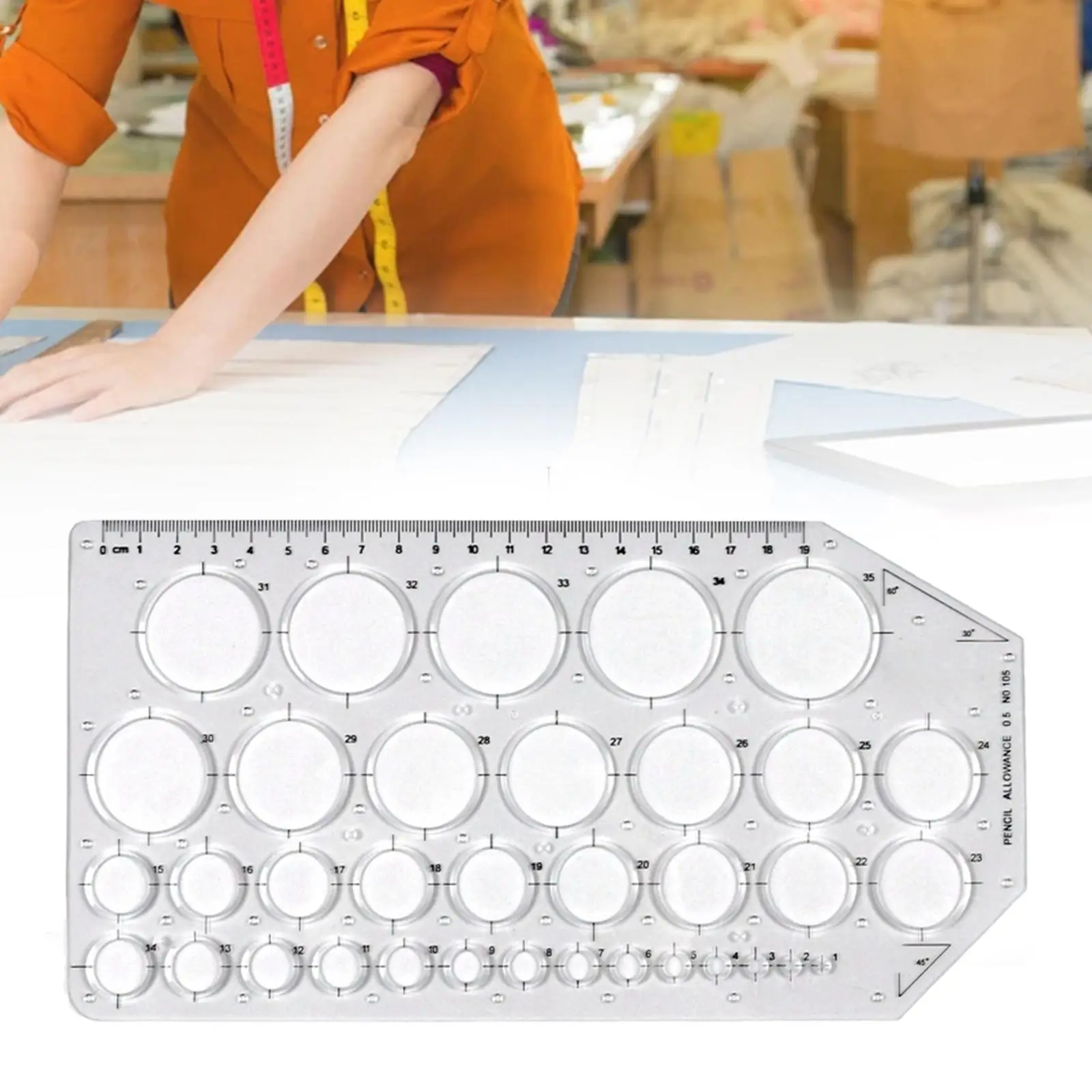 Architectural Circle Template Geometry ing Tool Stencil Painting Scale Drawing ing Ruler Measuring for Drawings School Office