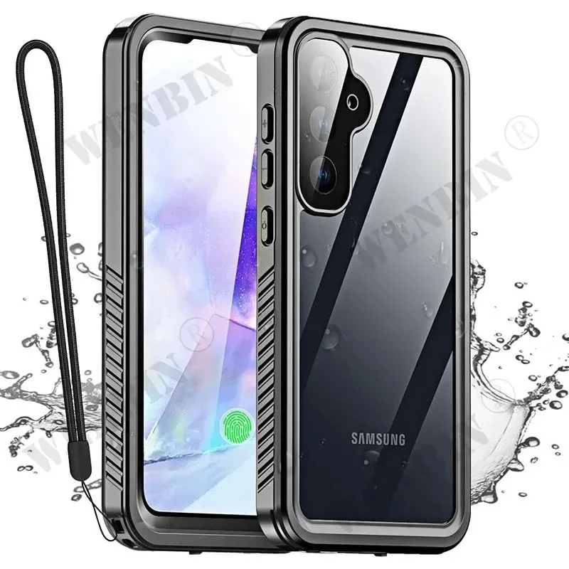 

IP68 Waterproof Case For Samsung S24 S23 S22 S21 Ultra S24 FE A55 A35 A15 A25 A54 Metal Aluminum Swimming Phone Luxury Fundas