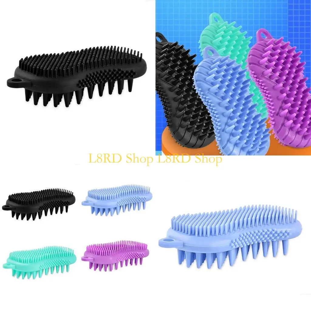 

L8RD Hair Scalp Massager Shampoo Brush Exfoliating Silicone Bath Body Brushes Easy to Clean Remove Dandruff