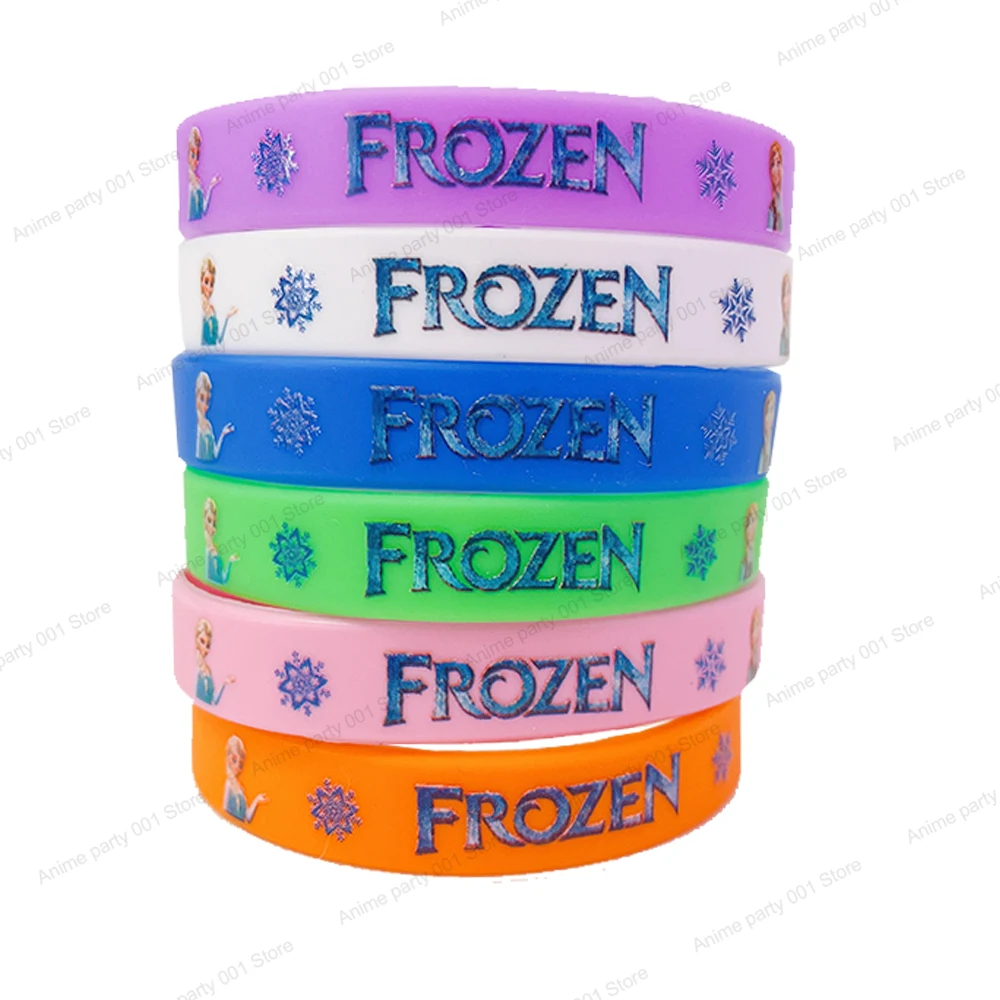 12pcs disney Moana movie bracelet silicone wristband encanto princess Print Jewelry Party Kids toy Gift