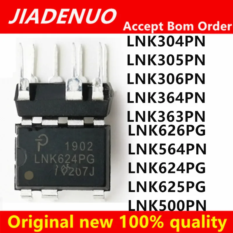 (10pcs)100% New LNK626PG LNK304PN LNK305PN LNK306PN LNK364PN LNK564PN LNK363PN LNK500PN LNK624PG LNK625PG DIP-7 Chipset