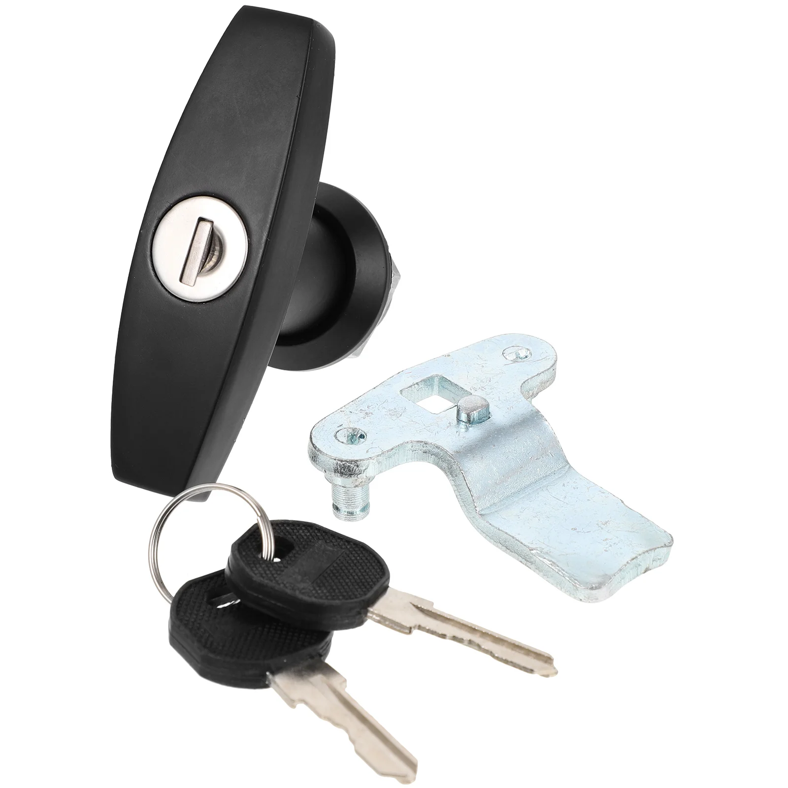 

T Handle Zinc Alloy Black Handles Cabinet Latch Locker Handle Cabinet Lock Water Resistant Durable Toolbox RV Truck