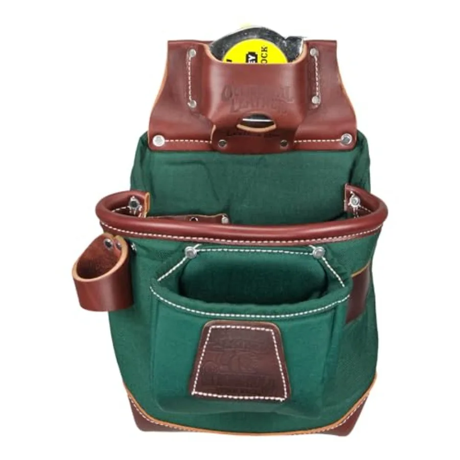 

Сумка для инструментов FatLip, левая рука, 13 карманов, держатели для инструментов, сделано в США, прочное черное решение для хранения для профессионального использования