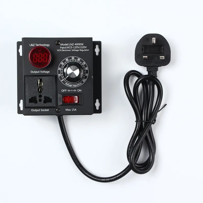 STMicroelectronics BTA41 SCR Controller, 220V Fan & Drill Speed Controller, 3-in-1 Voltage, Light & Temp Control