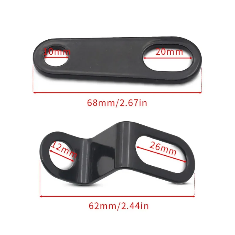 2Pcs Motorcycle Turn Signal Bracket Front Rear Indicator Light Fixing Brackets Dirt Pit Bike Metal Modification Accessories
