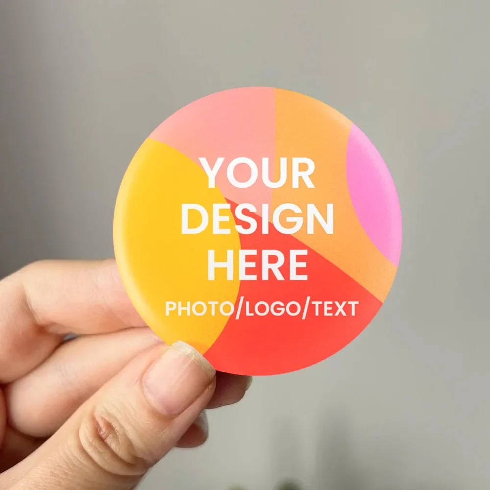 

5 pcs Custom Pins with Photo Logo Text | Customised Lanyard Button Badge | Buttons for Backpacks Clothes Decorat