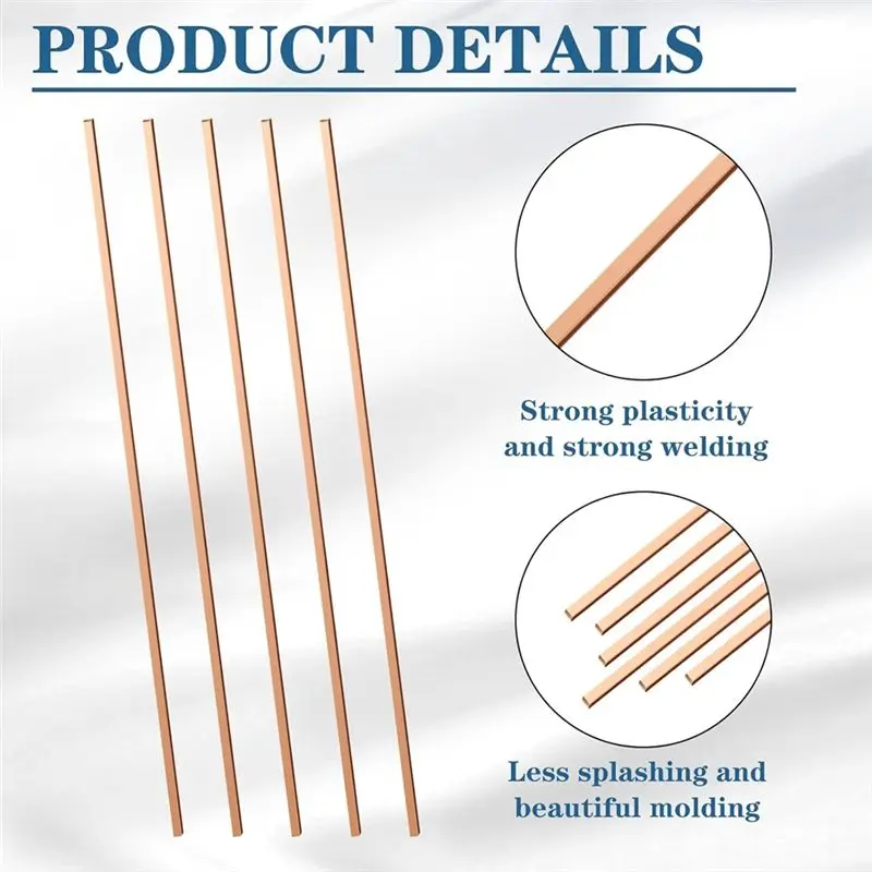 YLS-Cold Storage For Air Conditioning Refrigerator Brazing Rods 40 Sticks Copper Alloy Flat Welding Industrial Grade