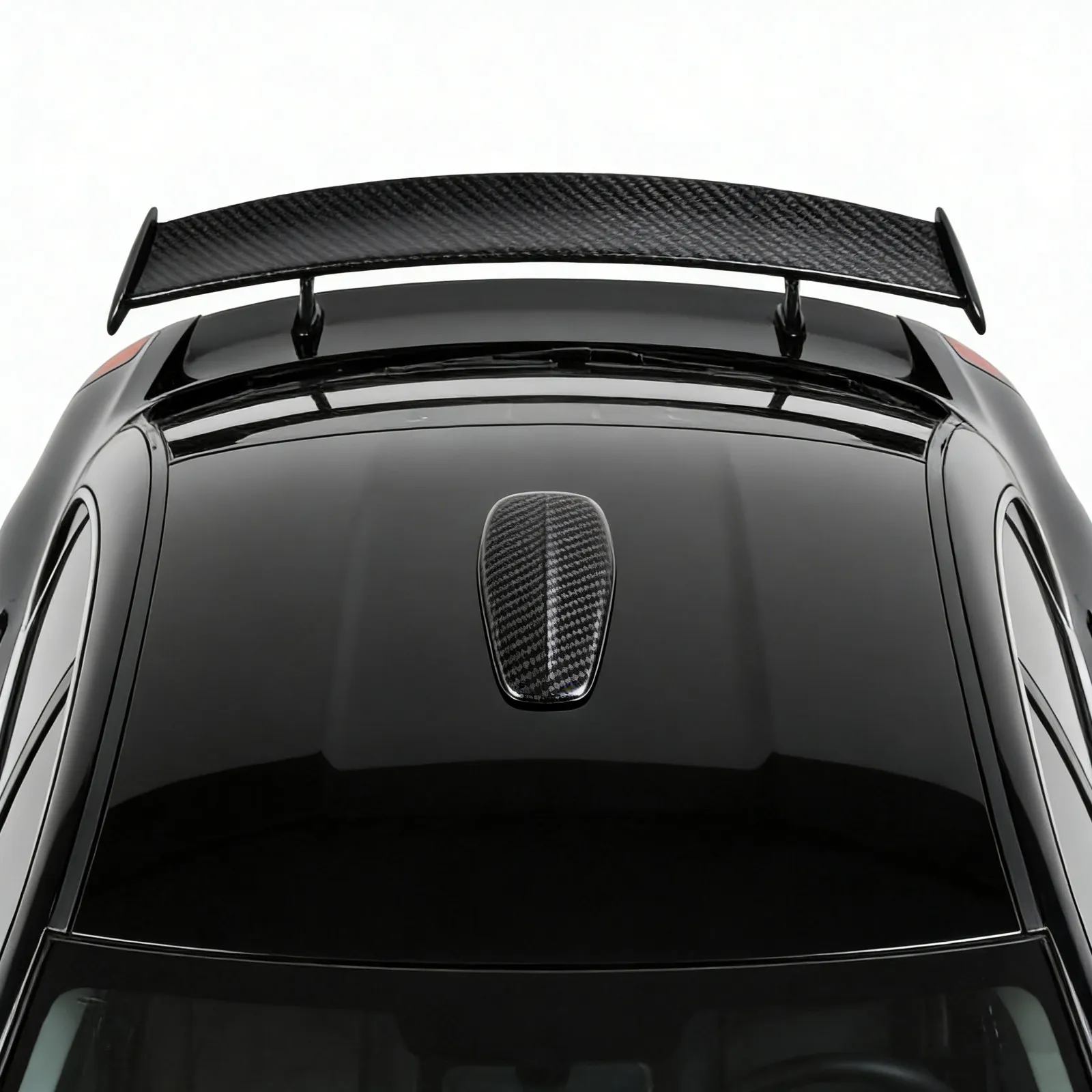 4Pcs Shark Fin Antenna Cover for Car Roof Universal Decorative Automotive Antenna Base Trim Spoiler Design Car Roof Decoration