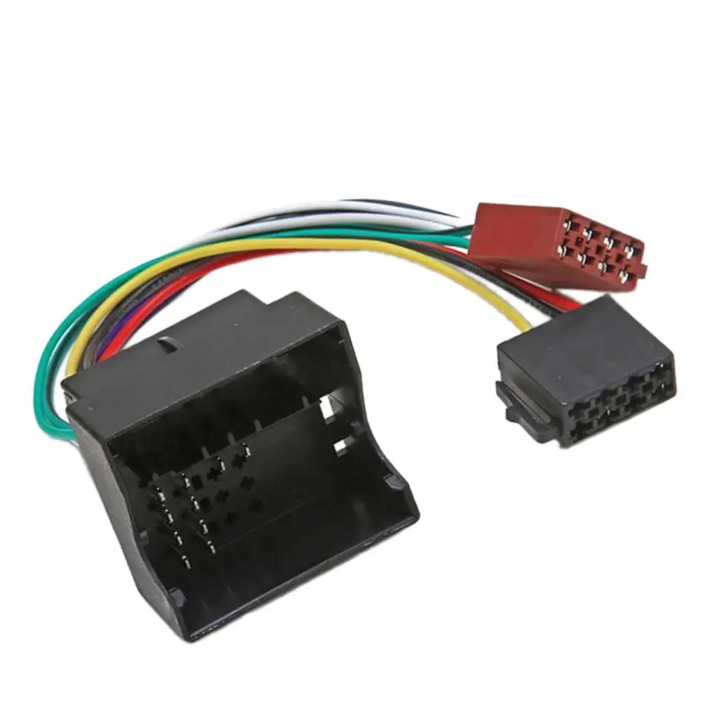 ISO Lead Wiring Harness Copper Core Connector Automotive Cable for CD Radio Installation in for volkswagen and for audi