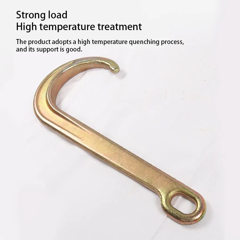 Universal Alloy Steel Tow Truck Hook Long Handle Wrecker J Shaped Hooks Automotive Automobile Modified Spare Parts