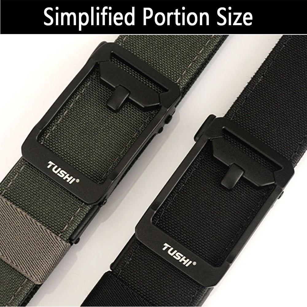 TUSHI Neue Militär Gun Gürtel für Männer Nylon Metall Automatische Schnalle Polizei Duty Gürtel Taktische Outdoor Gürtel IPSC Zubehör – Detail 4