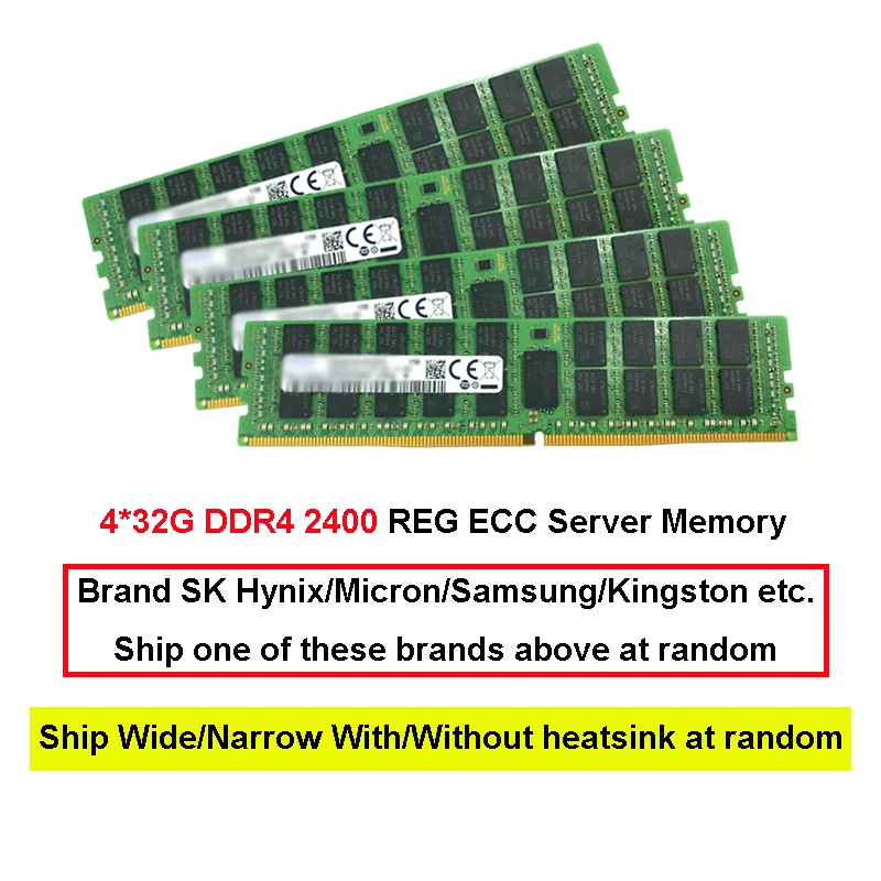 

16G DDR4 2400MHz Brand 32G Server Memory REG ECC 8G 2133MHz Server Memory Computer Accessories Supply