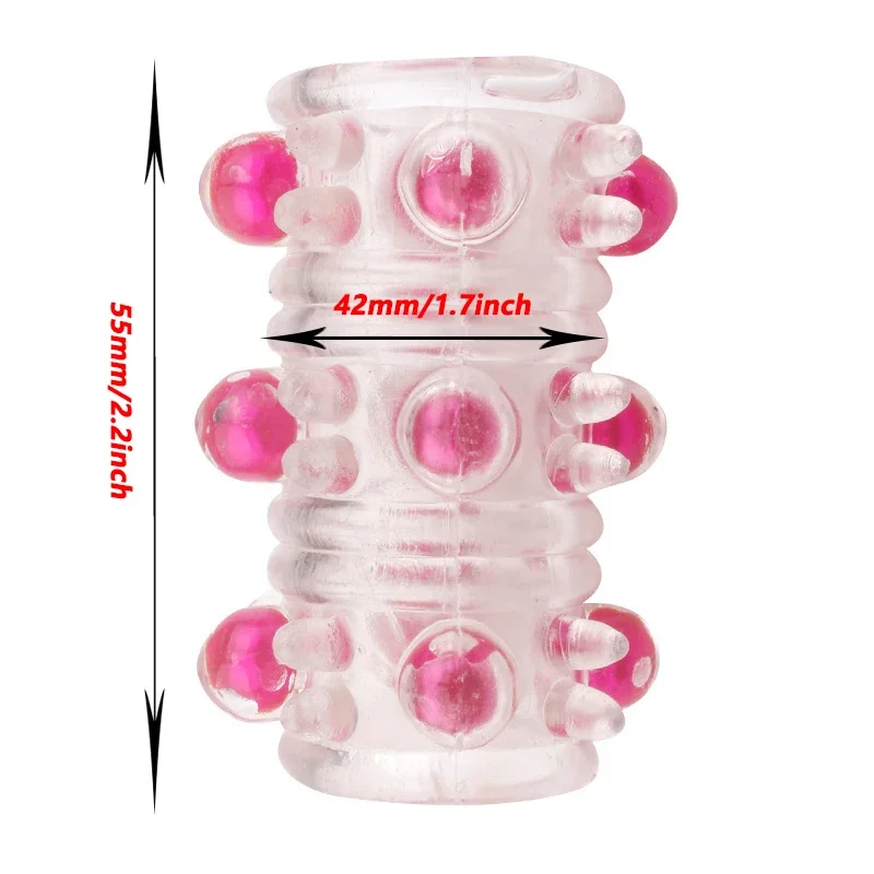 Anneau de pénis en silicone souple pour hommes, Conrotateurs de lit de deau, manchon d\'extension de pénis, agrandissement de la bite, éjaculation