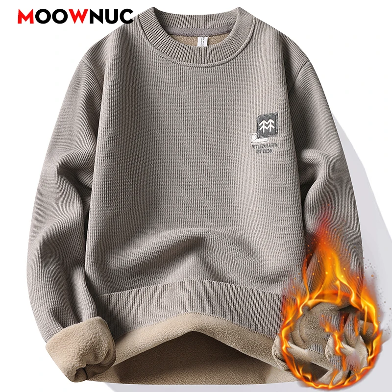 

Men's Sweat-shirt Knit Autumn Men's Clothing Male Sweater For Men Fashion Pullovers Casual Hombre Warm Solid Spring Streetwear