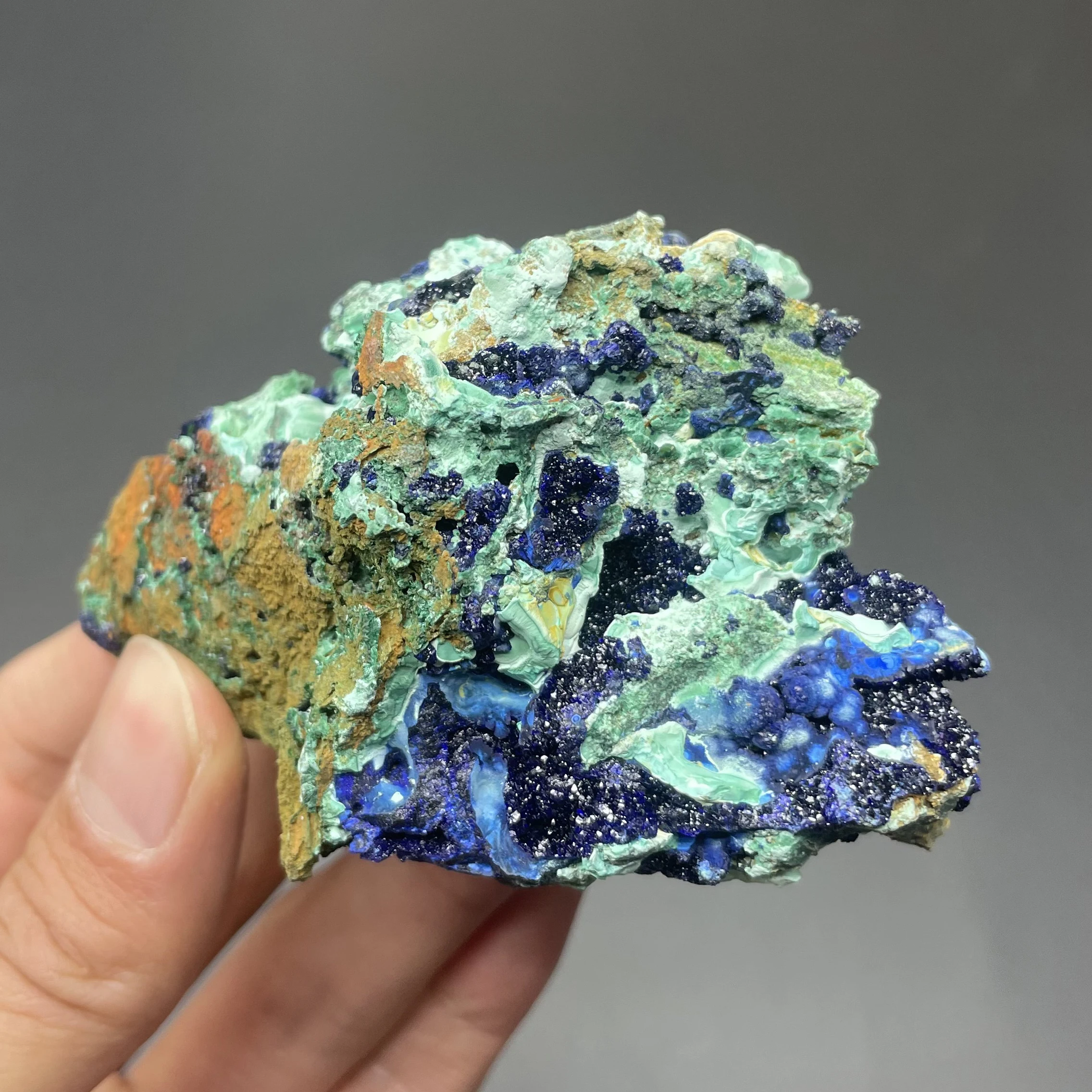 Natural Azurite Malachite Symbiotic Clusters Mineral Teaching Specimen Health Energy Healing Crystal Ornament