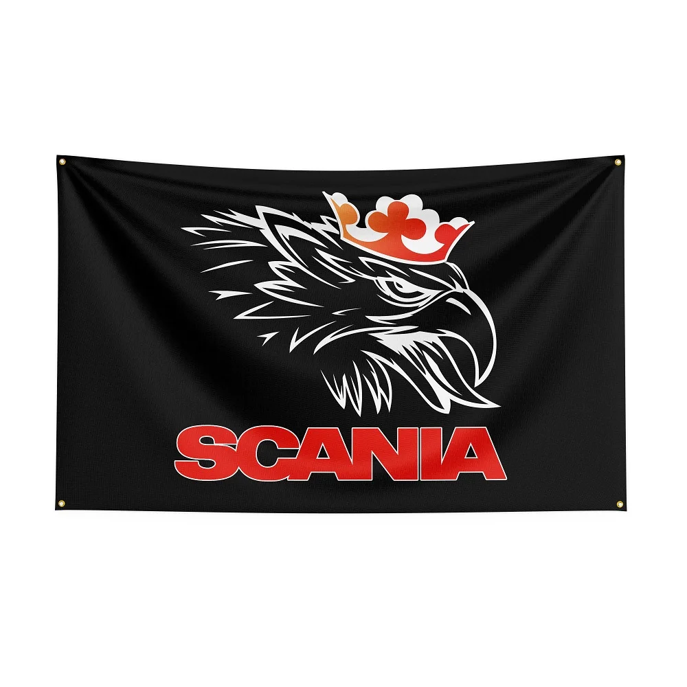 3X5 Fts Scania Auto Vlag Polyester Banner Voor Decoratie