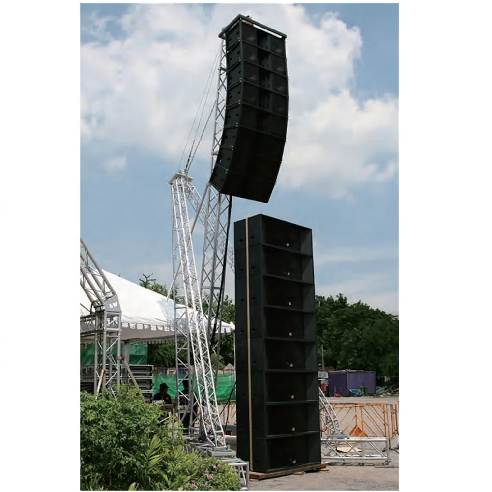【Direct Factory Sale】Professional Aluminium Line Array Tower Speaker Truss Stand Crank Stand For Stage Outdoor Concert Sound Sys