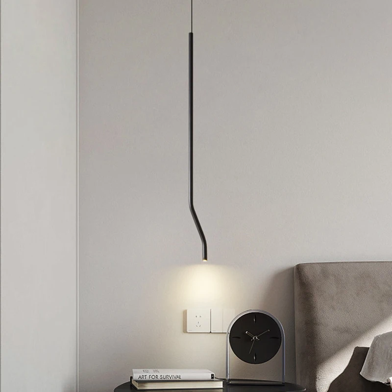 

Modern LED Chandelier Gold Black Metal Bedside Dining Room Kitchen Pendant Lamp Wire Length Adjustable Dropshipping