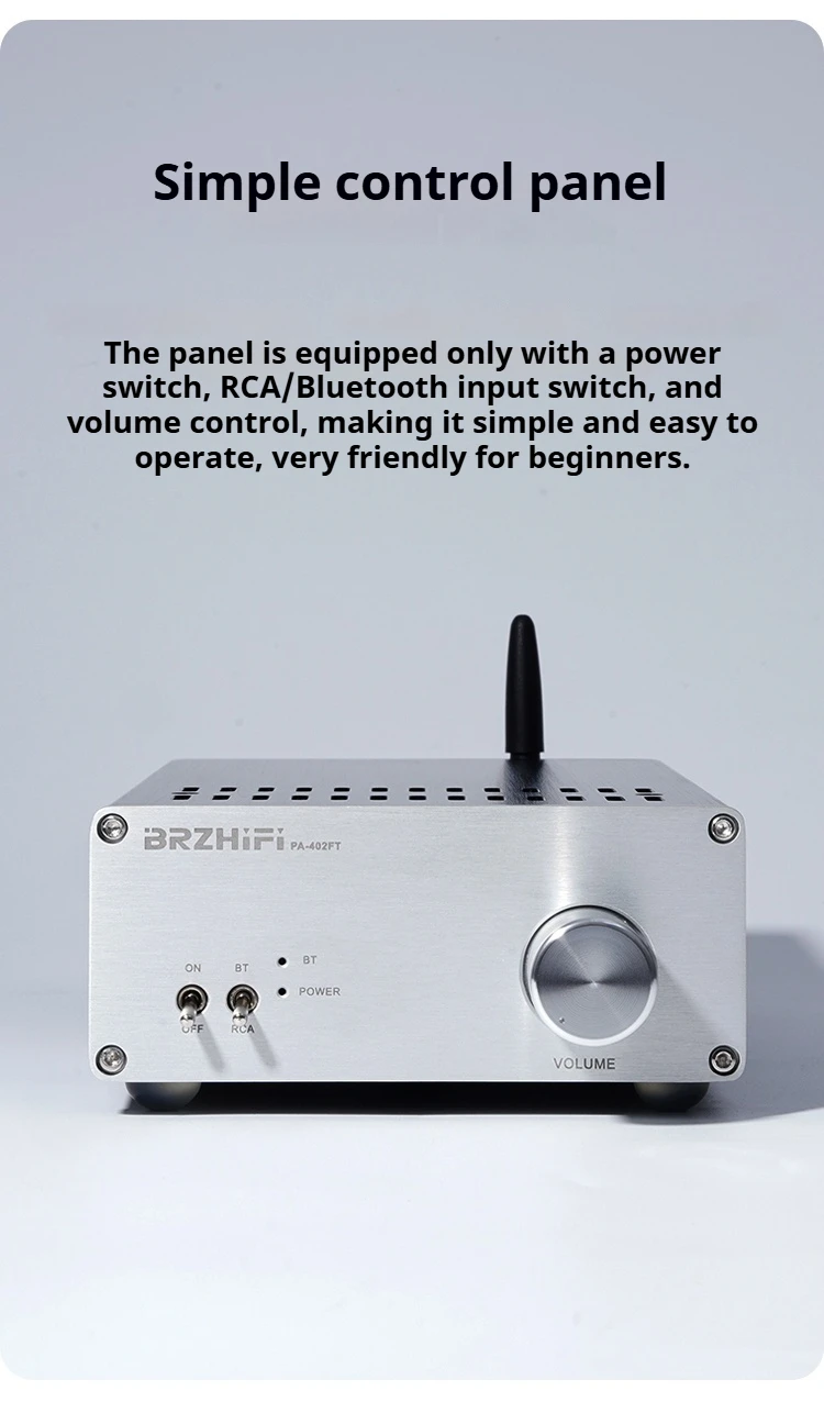 

CHUBAN PA-402FT Толстопленочный усилитель Bluetooth Sanyo, HiFi аудиофильский класс, высокая мощность 30 Вт * 2, домашняя аудиосистема Аудиосистема без потерь qu