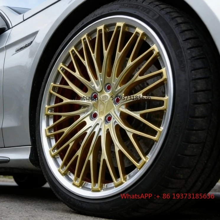 

Новые кованые моноблочные диски Pengqi из алюминиевого сплава с матовым золотым и глянцевым черным покрытием, многоспицевые, с 3-летней гарантией для E-Class AMG
