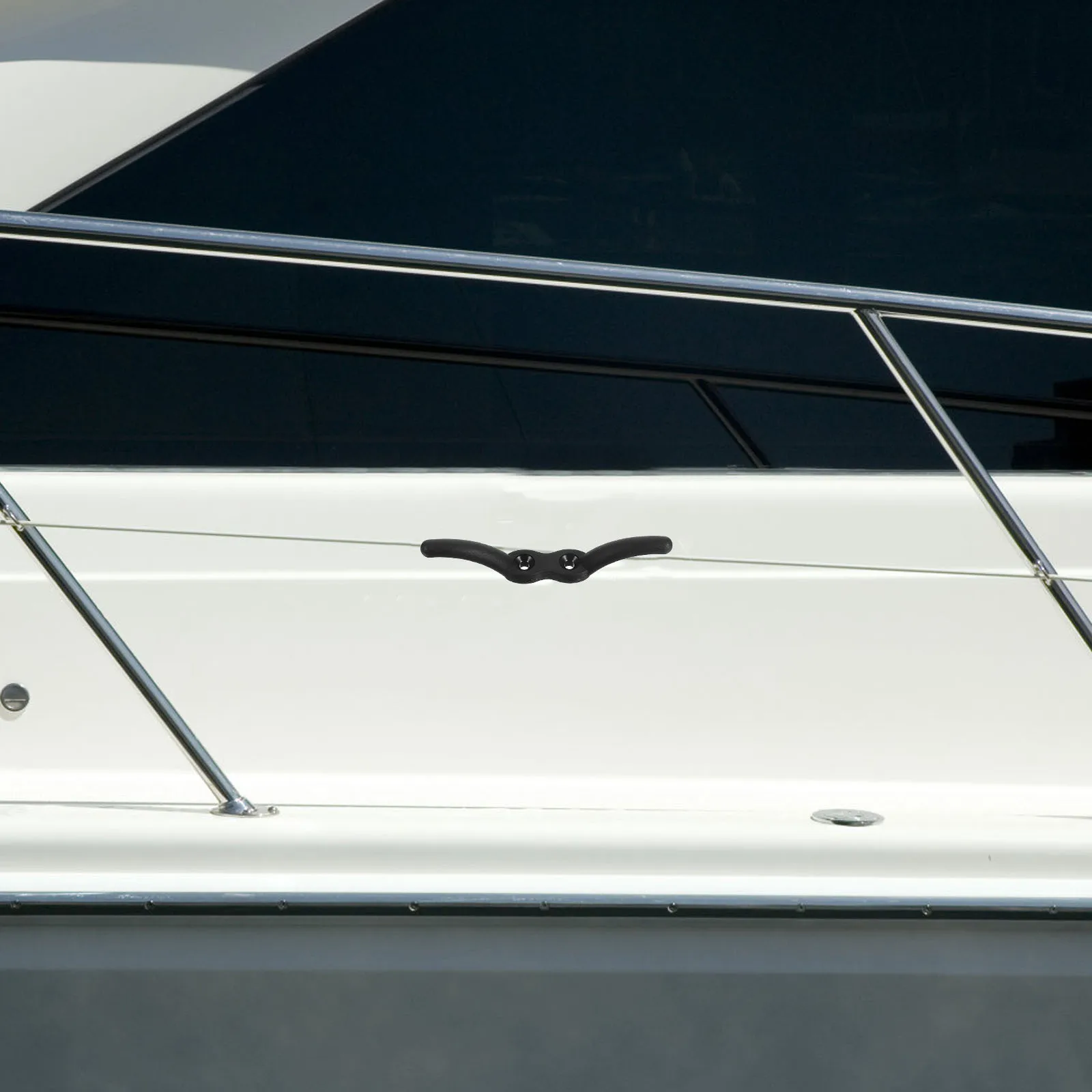 

2pcs Flag Pole Cleat Hooks Nylon Rope Cleat For Blinds Wall Mount Sailboat Flagpole Secure Fastening Quick Install Portable