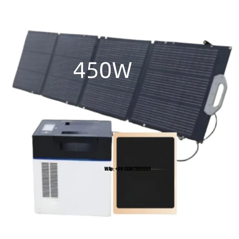 200-Watt portable power station 1KWH energy storage system with solar panels for camping and electric backup solar generator pho