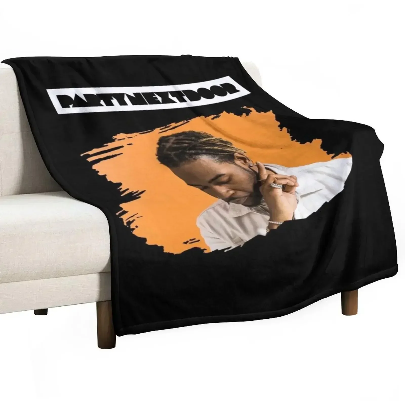 

PARTYNEXTDOOR Photo With Text v7 Throw Blanket Extra Large Throw Sleeping Bag Bed covers Shaggy Blankets