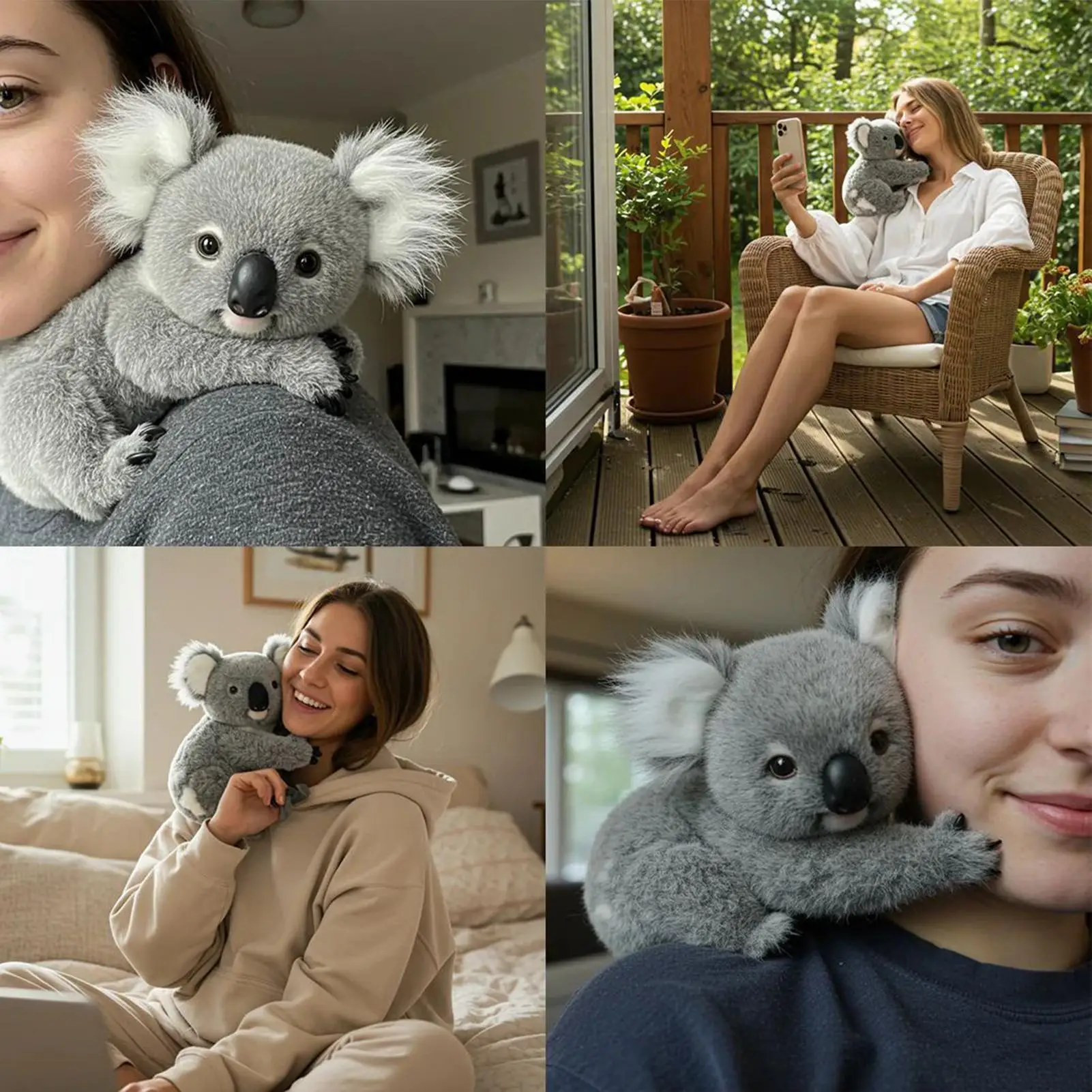 

15CM Sitting Koalas Plush Toys Simulation Cute Australia Koala Soft Stuffed Animal Doll For Christmas Gifts