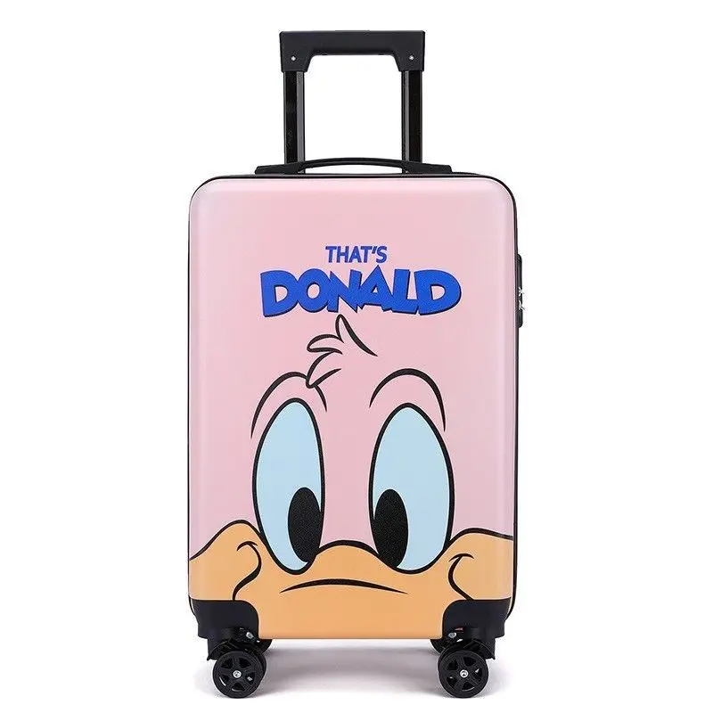 New Disney Mickey Mouse 20inch Kid Cartoon Travel Suitcase On Wheels Cute Trolley Luggage Children Lovely Cabin Rolling Luggage