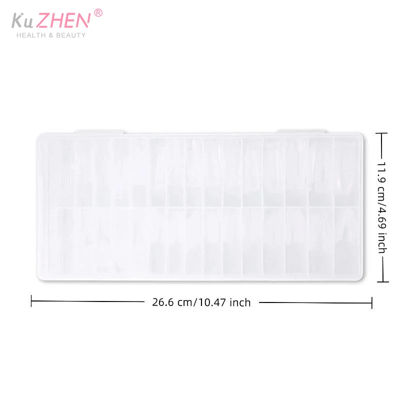 180/240 Stück Sandwich Dual Nail Forms Elliptisches Trapez Transparente Extensions-Dual Forms Oben Unten Form Lange DIY Nail Art Formen