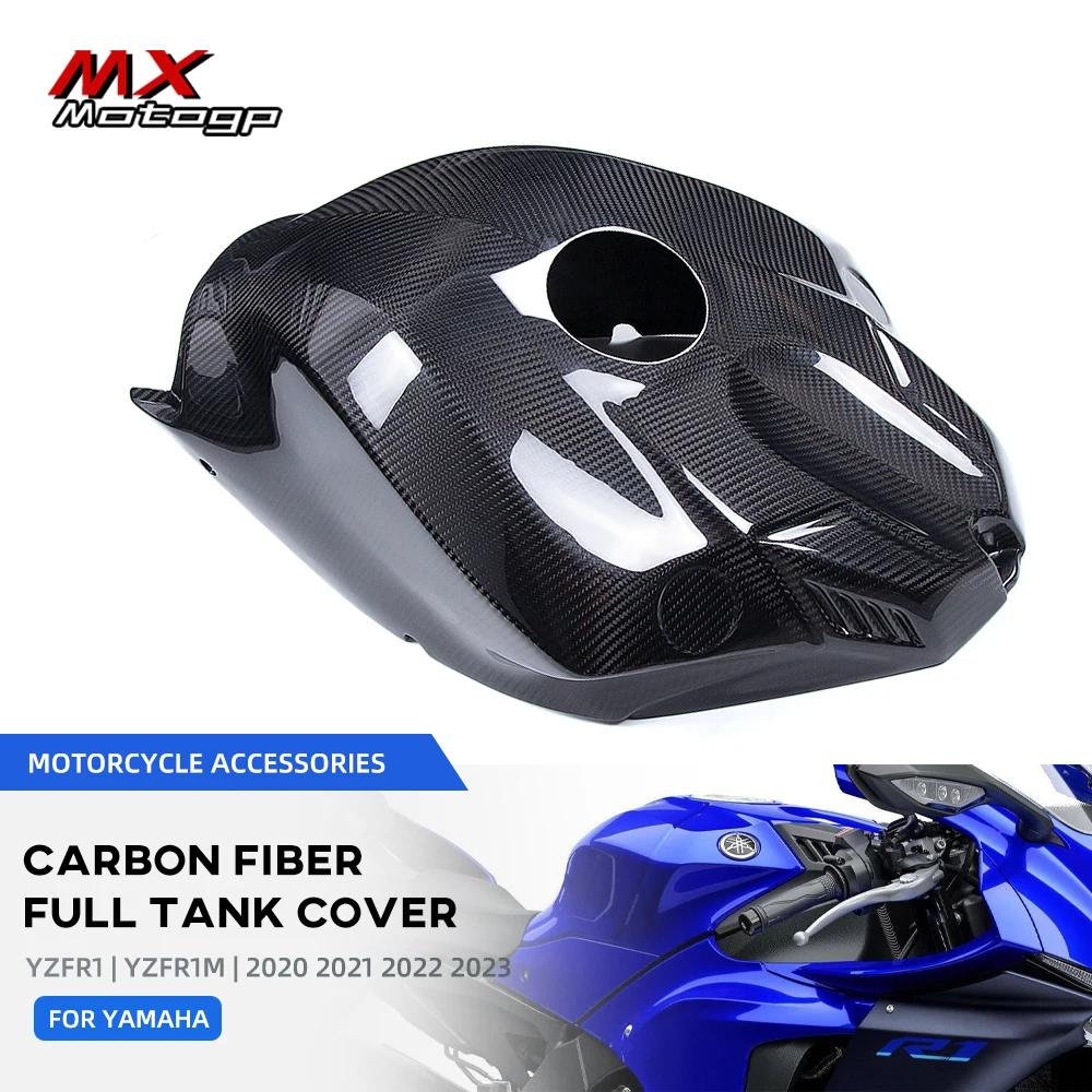 

For YAMAHA YZF R1 R1M YZFR1 2015-2024 Motorcycle Carbon Fiber Front Fuel Tank Cover Airbox Guard Motor Tank Guard Fairing Kit