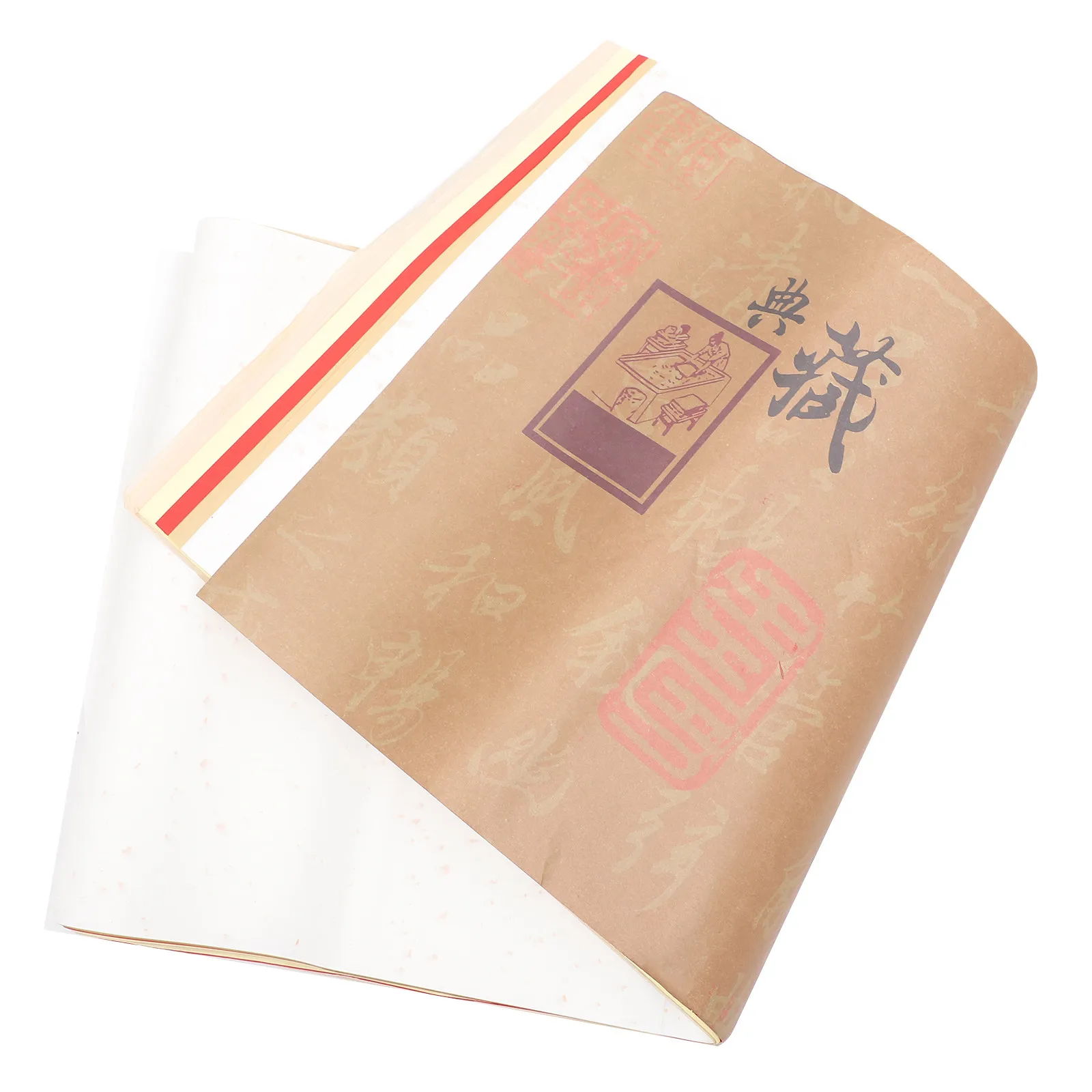 50-feuilles-de-papier-xuan-professionnel-pour-calligraphie-peinture-sumi-ecriture-au-pinceau-traditionnelle-et-dessin-a-l'encre-moyenne