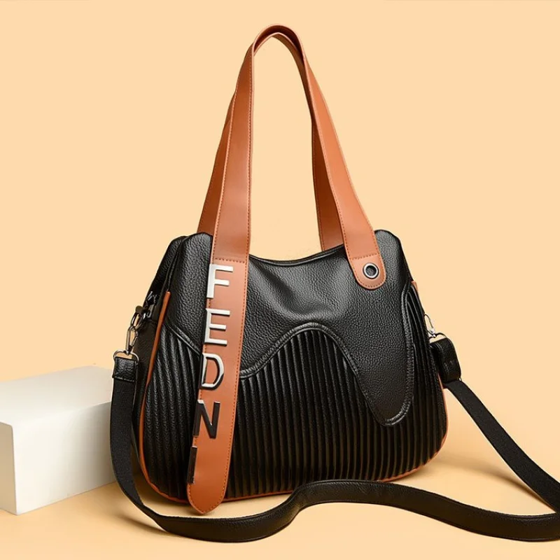 حقيبة يد نسائية فاخرة أنيقة - حقيبة كتف جلدية مصممة عبر الجسم للنساء #2