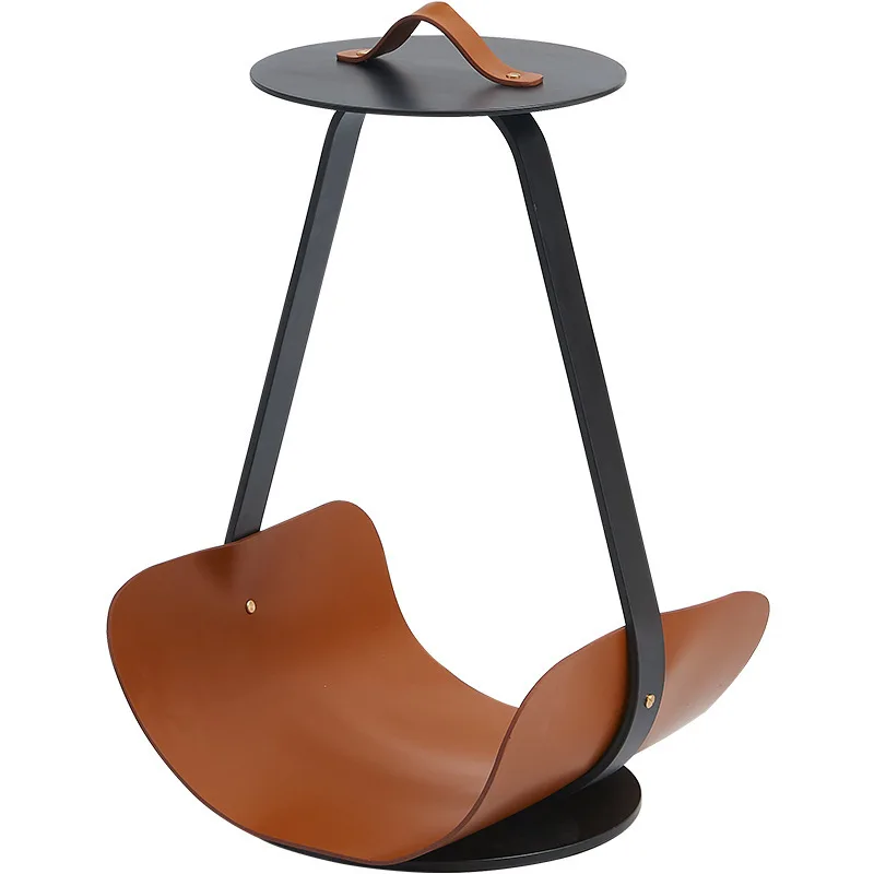 

Saddle leather edge few hands carrying book shelf design sense round corner few